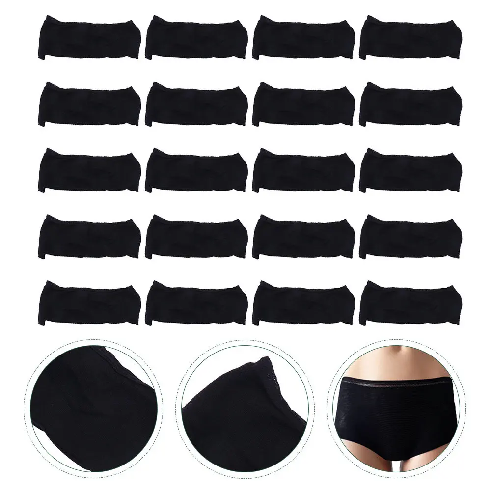 

20 шт. одноразовых трусов из чистого хлопка с дышащей сеткой, легкие, складные, портативные, женское нижнее белье для послеродового ухода