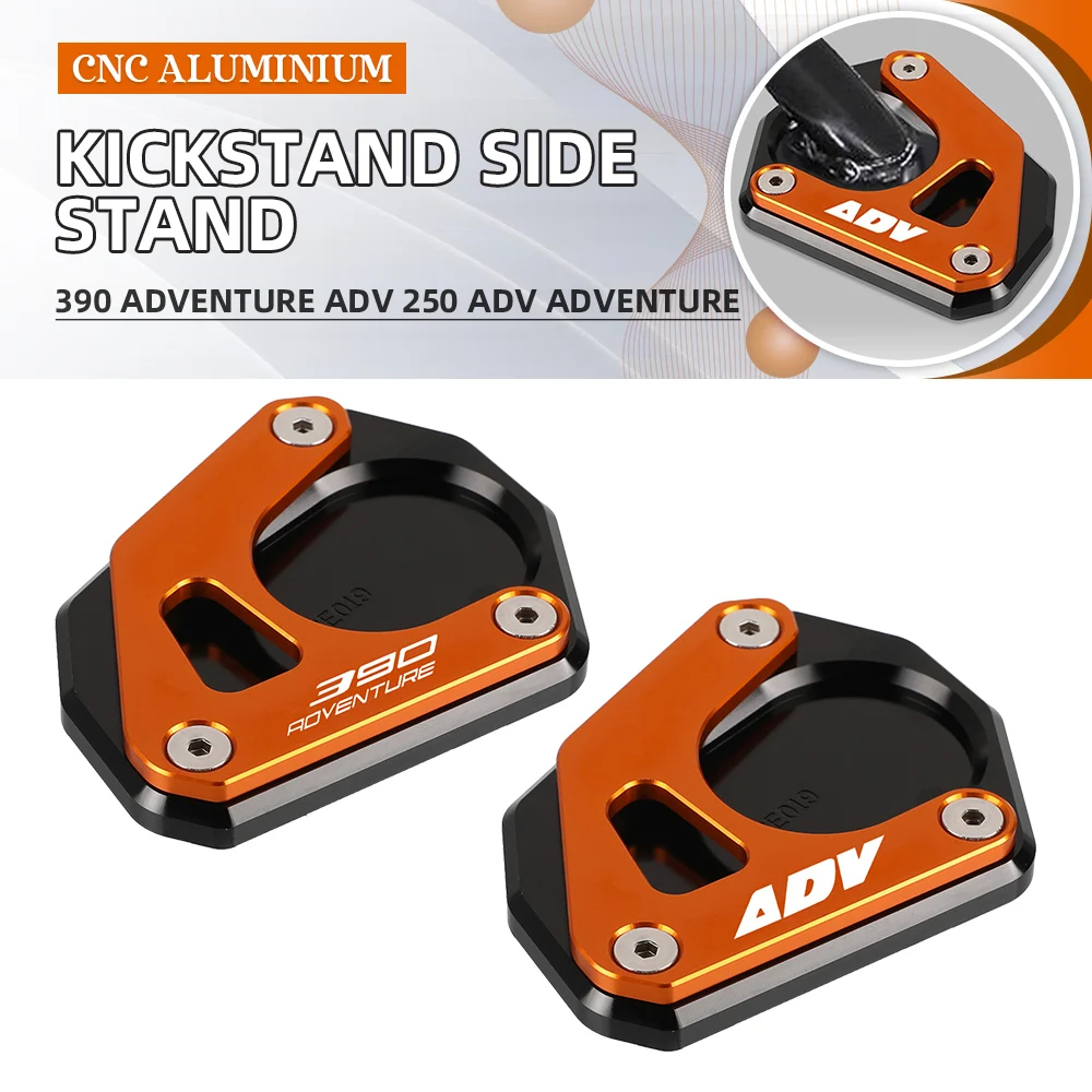 

Motorcycle Foot Side Stand Pad Plate Kickstand Enlarger Base Support FOR KTM 390 Adventure 390adventure 250 Adventure 2020-2023