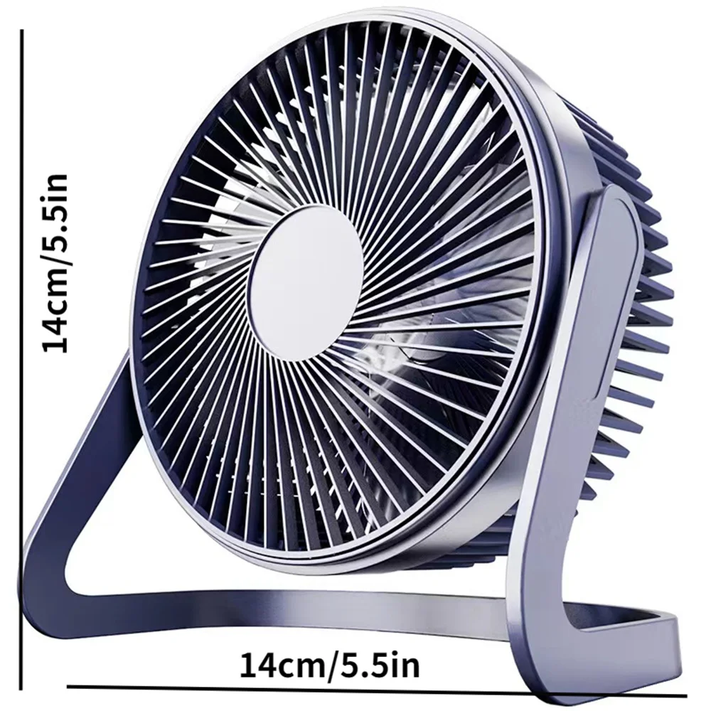 Ventilador USB de escritorio, Enfriador de aire con rotación, ángulo ajustable para oficina, ventilador portátil de verano, ventilador de mesa USB para el hogar