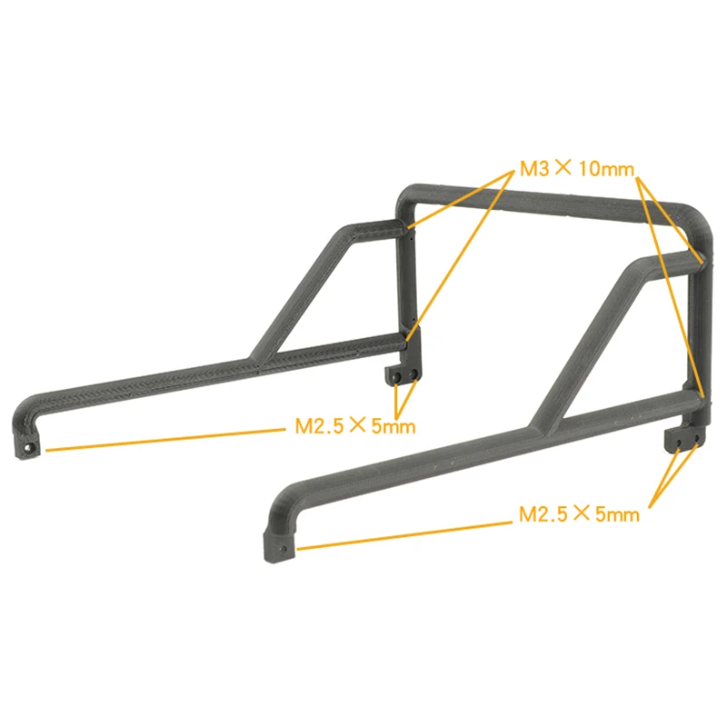 3D Printing Tool Box Roll Cage for 1/10 RC Crawler Car Traxxas TRX4 Wild-Defender RD110 2Door Pickup Accessories