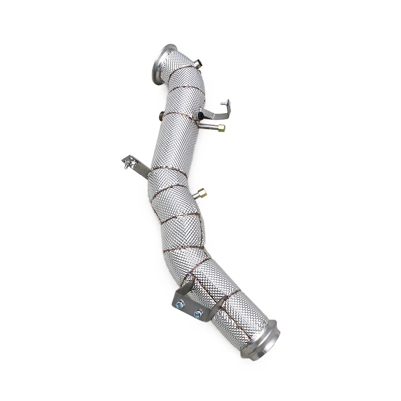 Yooking Exhaust Downpipe For Mercedes-Benz C63 AMG SE W206 Stainless Steel Exhaust Free Flow Pipe