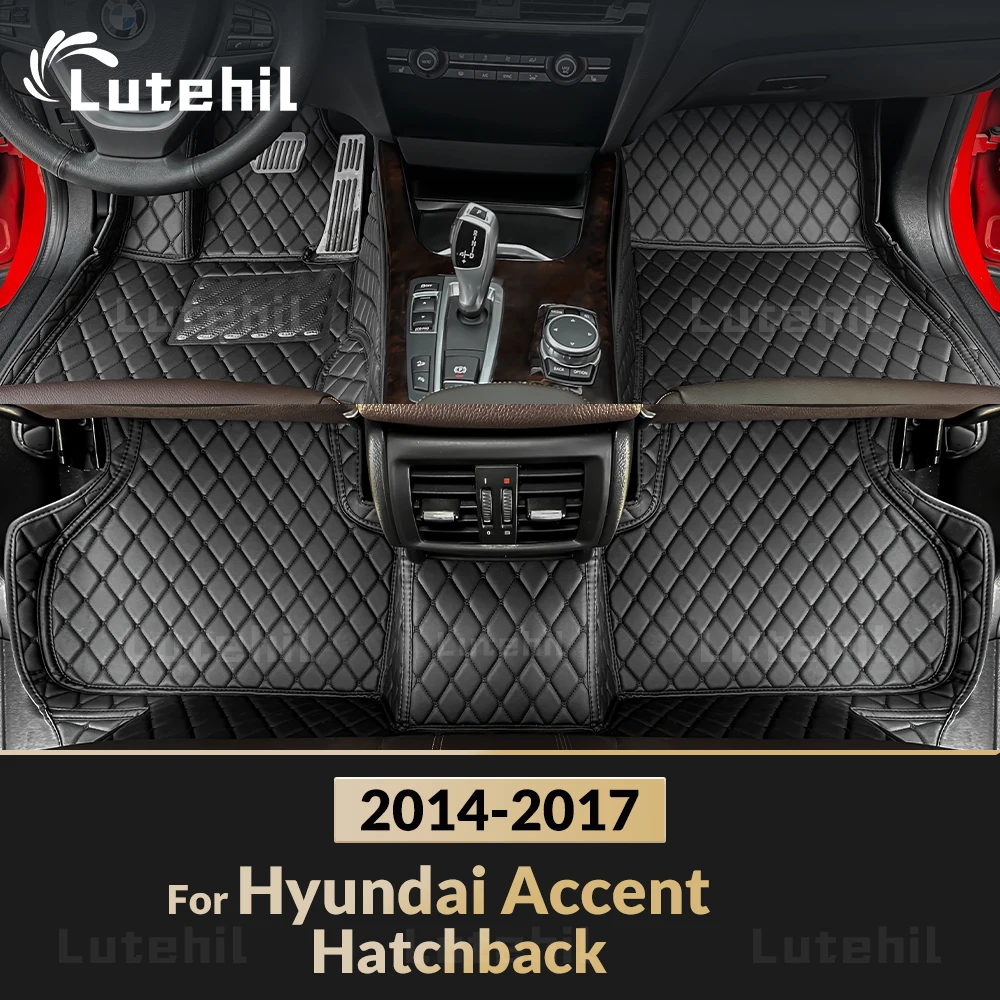 

Автомобильные коврики для Hyundai Accent Hatchback 2014 2015 2016 2017, автомобильные подушечки для ног на заказ, ковер, аксессуары для интерьера