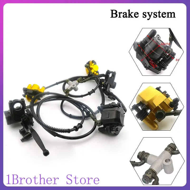 1Set Motorcycle Front Disc Brake Kit Hydraulic Brake System for 110cc 125cc 140cc BBR TTR Pit Bike Motocross Scooter Pitbike