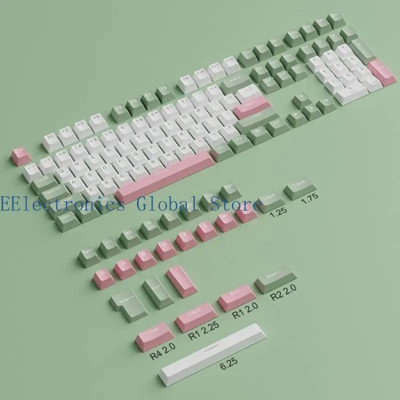 

462B 134PCS PBT Double Shot Keycaps OEM Цвет профиля для механической клавиатуры