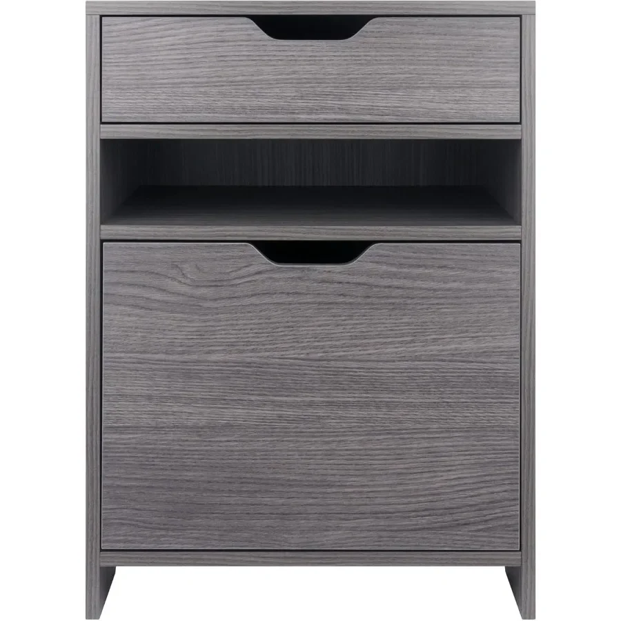 خزانة تخزين ملفات مدمجة ذات 4 أدراج، منظم مكتب منزلي مع قفل، ملف مستندات فحمي للمساحات الصغيرة