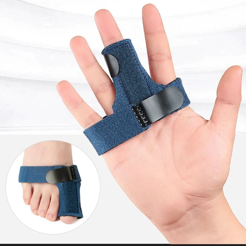 Universal Multi Finger Brace Protetora, Toe Aluminum Sheet Fixing Strap, Correção Respirável Strap