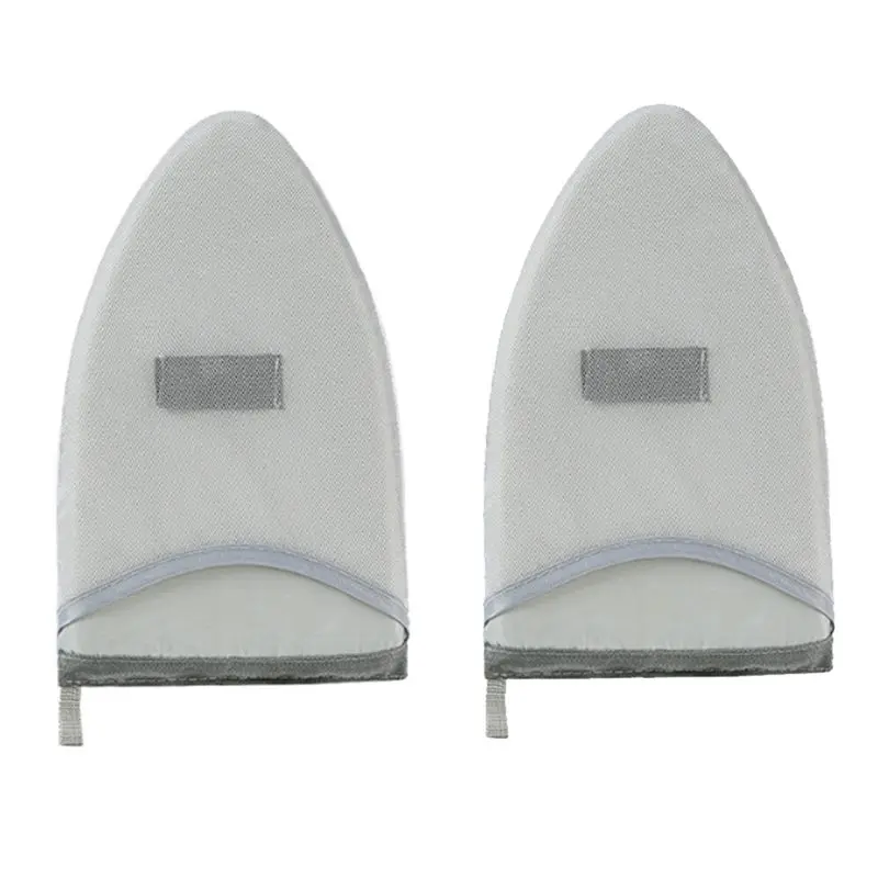 

A95G 2Pcs Handheld Ironing Board Resistant Steamer Mitt With Finger Loop Mini Ironing Board
