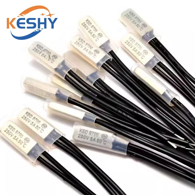 1-10PCS KSD9700 Temperature Control Switch Temperature Switch Thermal Protector 5A Metal Normally Open Normally Closed KSD9700