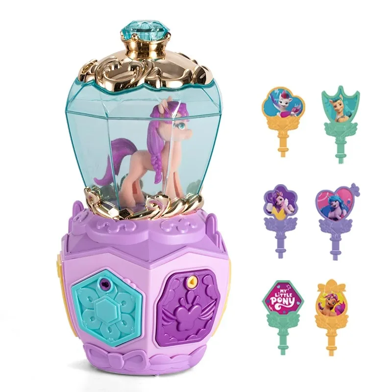 My Little Pony Kids Play House Toy Princess Magic Unlock Treasure Box Light Music Box Girl Gift