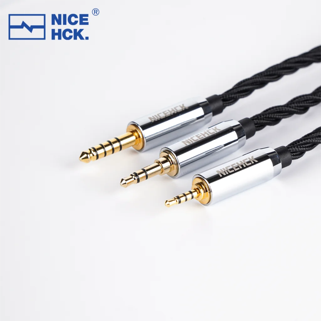 NiceHCK BlackDawn سماعة كابل 5N الفضة مطلي تايوانOFC IEM سلك MMCX/2Pin/QDC 4.4 مللي متر ل CHU II صفر EDX PRO في الأذن مراقب