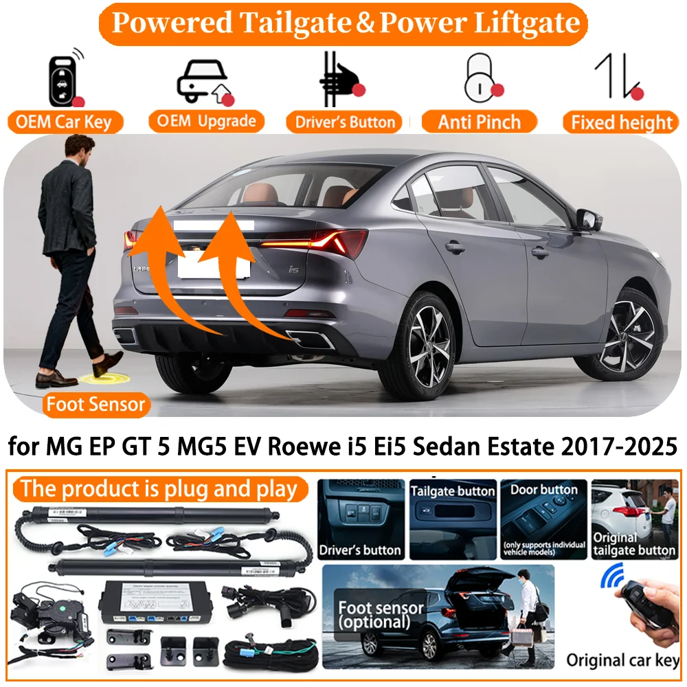 

Powered Tailgate system for MG EP GT 5 MG5 EV Roewe i5 Ei5 Sedan Estate 2017-2025 Auto Electric Power Tailgate Tail Gate Lift