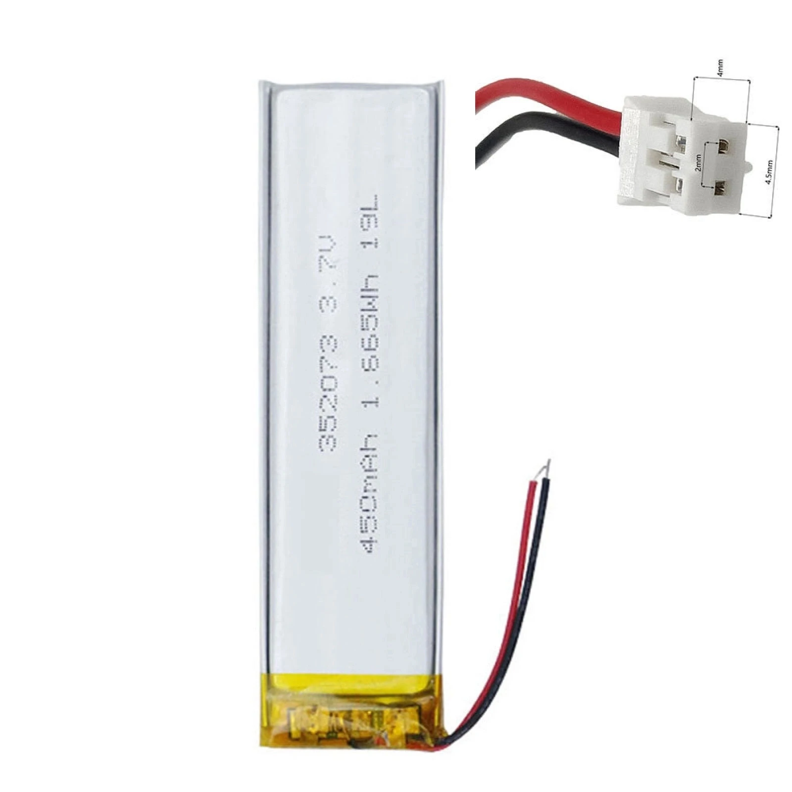 

3.7V 450mAh 352073 Li-Polymer Li Battery JST-PH 2pin 1.25 For LAPTOP GPS MP4 CAMERA POWER BANK TABLET DVD SMART WATCH