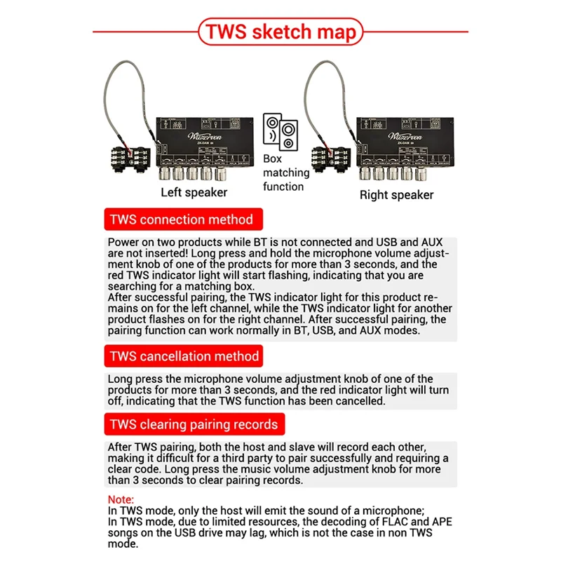 AA08-Pre-Stage Effector Mic Microphone Karaoke With Bluetooth USB Decoding Support TWS Pair Connection A