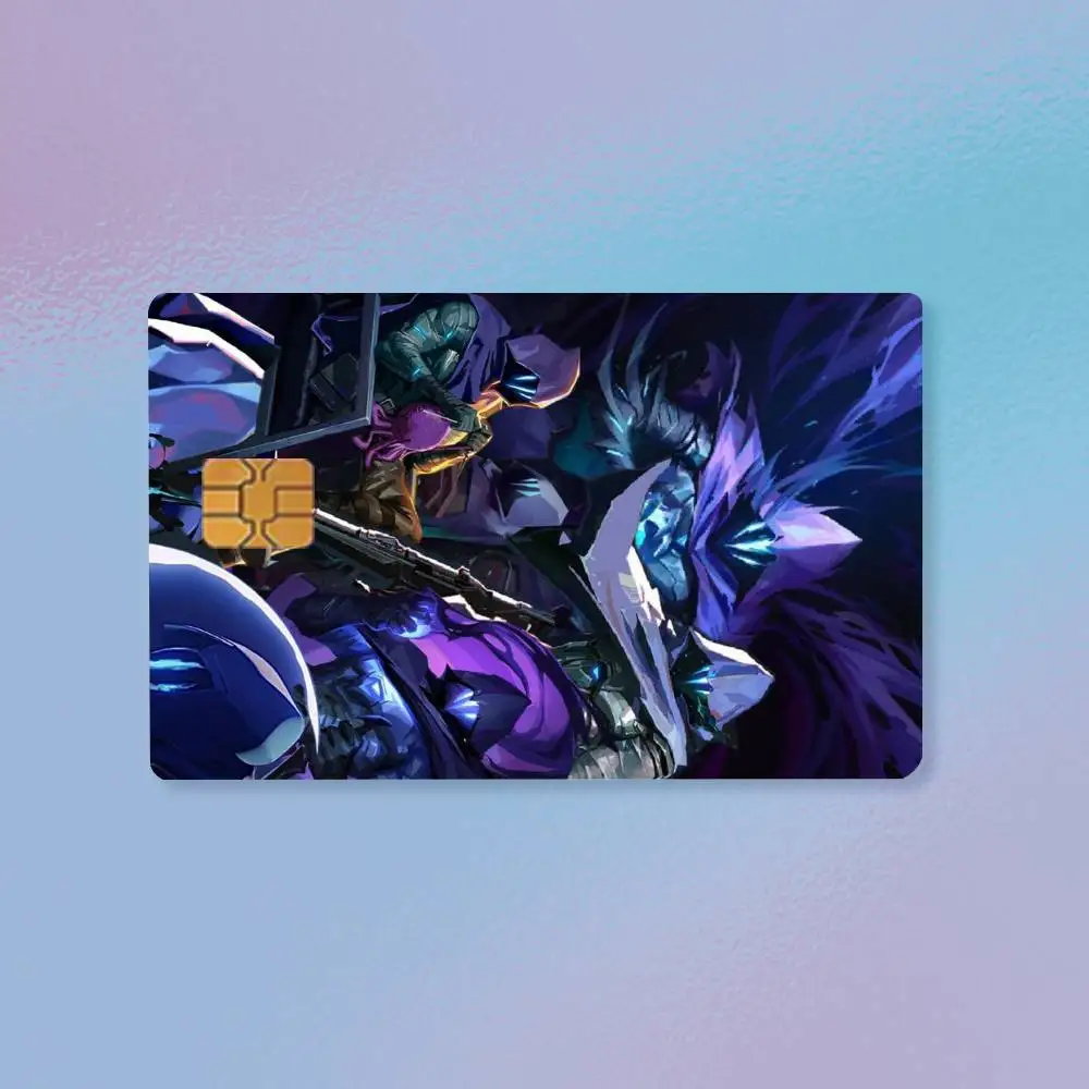 V-ValorantS O-Omen Credit Card HD Stickers Premium matte film effectively prevents fingerprints and daily abrasion.