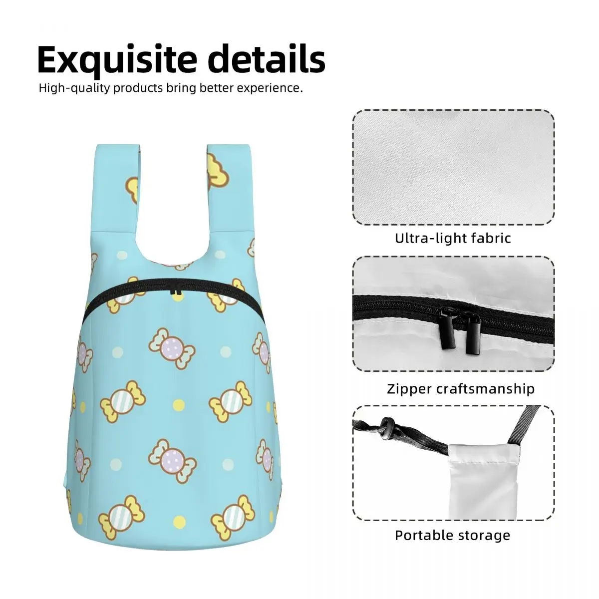 Kawaii Candy Student Backpack School Bag Hiking Travel Daypack for Men Women Storage Bookbag Shoulder Bags