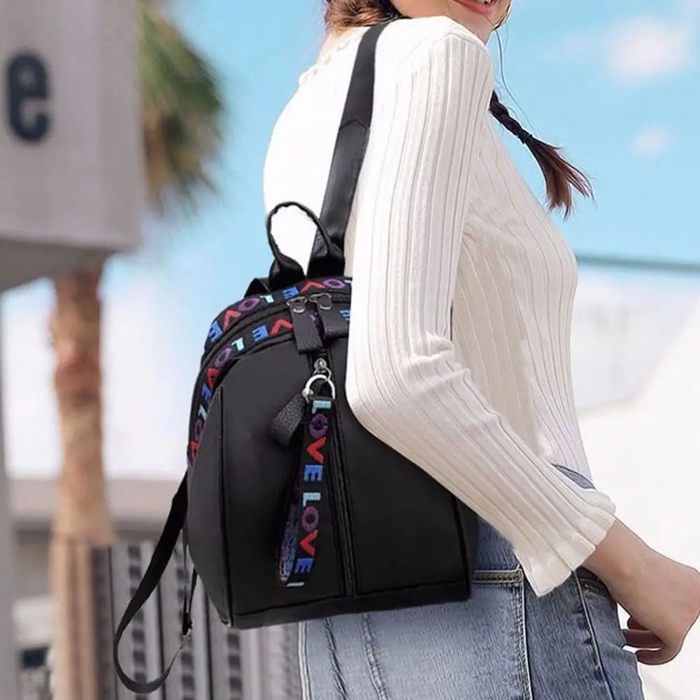 Contrast Color Backpack Fashion Backpacks Oxford Cloth Capacity Lightweight Backpack Classes Large Casual Waterproof Studen W4z2