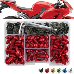 155pcs M5 M6 Motorcycle Fairing Bolts Kit for Honda CBR600RR CBR900RR CBR1000RR/Fireblade CBR600F CBR1000F CBR650F CBR1100XX