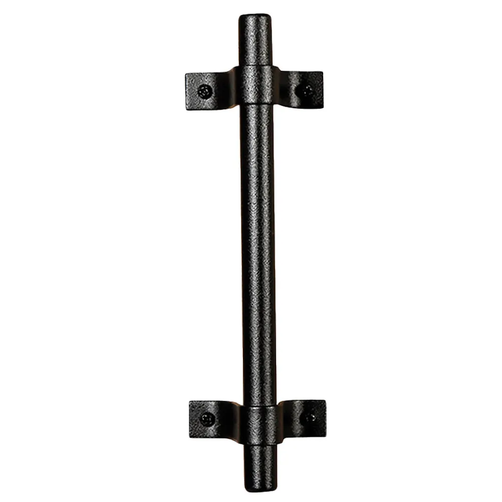 Black Iron Door Knob Handle for Cabinets Wardrobes Closets Cupboards Drawers Pull Bar Heavy Duty Stable Crafted Detail Finish