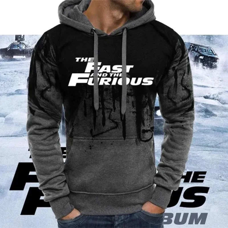 New Fashion movies The Fast And Furious 3D Ink Hoodie Sweatshirt Men Women Sport Hooded Sweatshirts tops Polyester