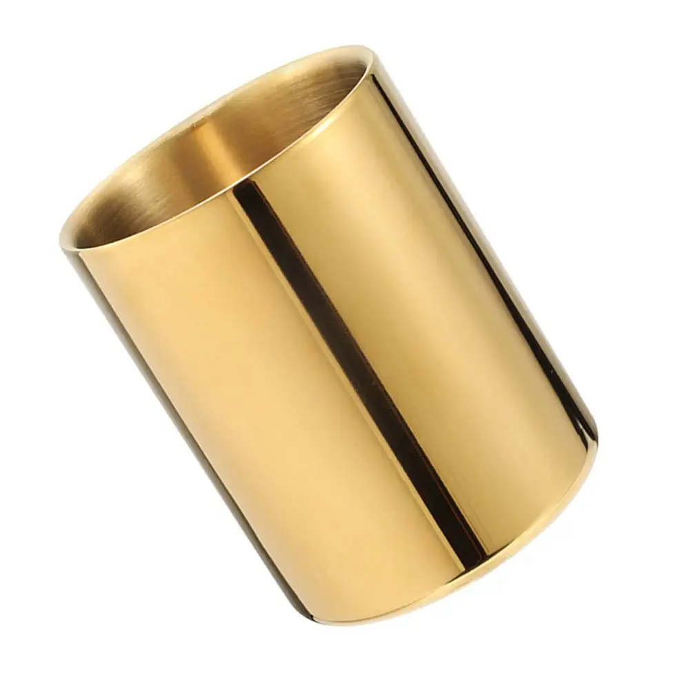 

Stainless Steel Pen Holder Desk Organizer Container Fine Workmanship Practical Pencil Cup Stationery Storage