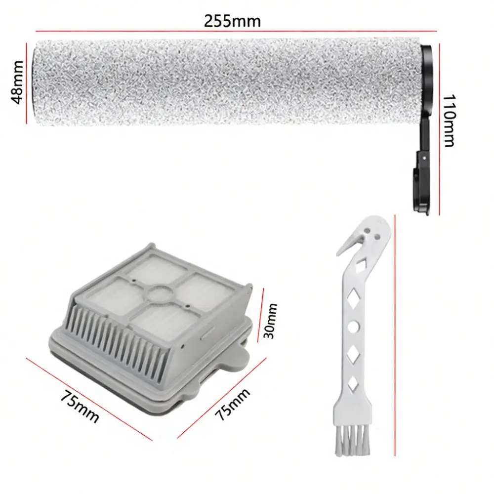 Vacuum Cleaner Accessory Set For Roborock A30 A30 Pro Steam Combo F25 Main Brush Roller Filter Replacement Cleaning Device