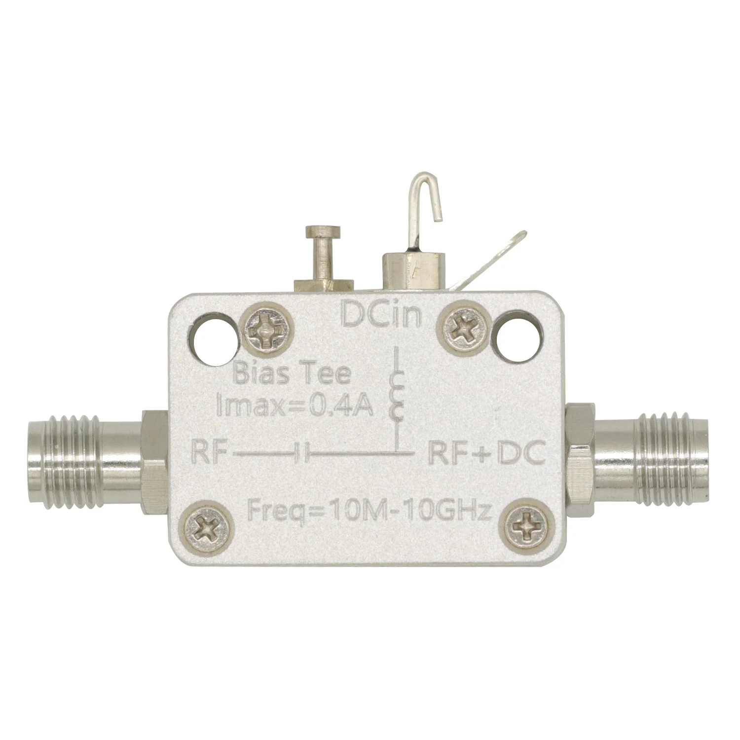 10M-10Ghz Bias Tee RF DC Block SMA RF isolator coaxial biaser for HAM Radio Broadband Amplifier SDR Receiver GPS BiasTee