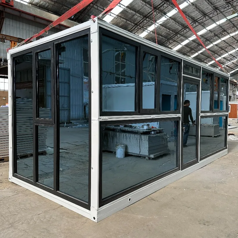 CE Certified Foldable Container House Prefab Home with Window Door Thermal Insulation Fireproof Steel Structure