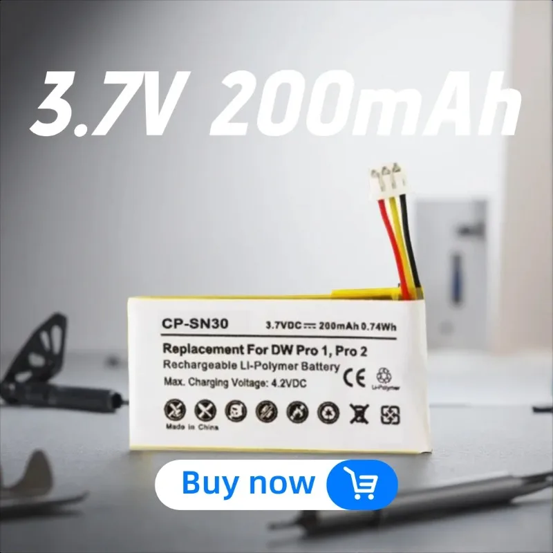 

High Quality Brand New 3.7V 200mAh CP-SN30 Replacement Bluetooth Headset Battery For Sennheiser DW OFFICE, DW PRO 1 DW PRO 2