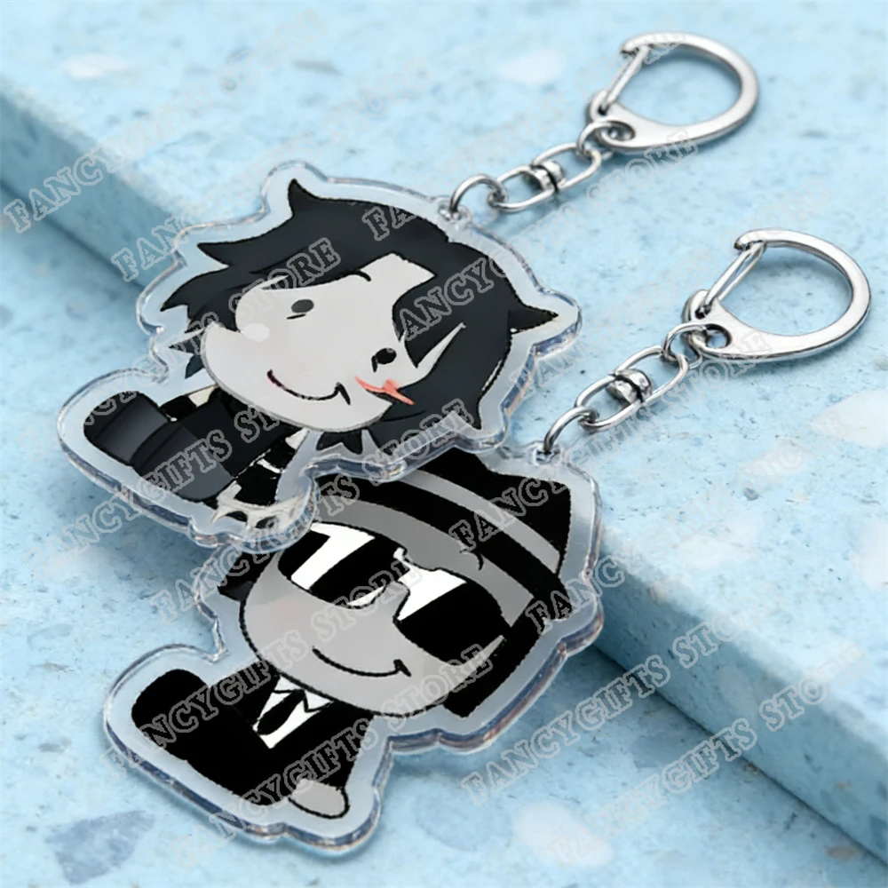 Popular Game Chibis Two Time Chance Keychain Accessories Bag Charms Elliot  Gamer Keyrings Jewelry Fans Freinds Gaming Gift