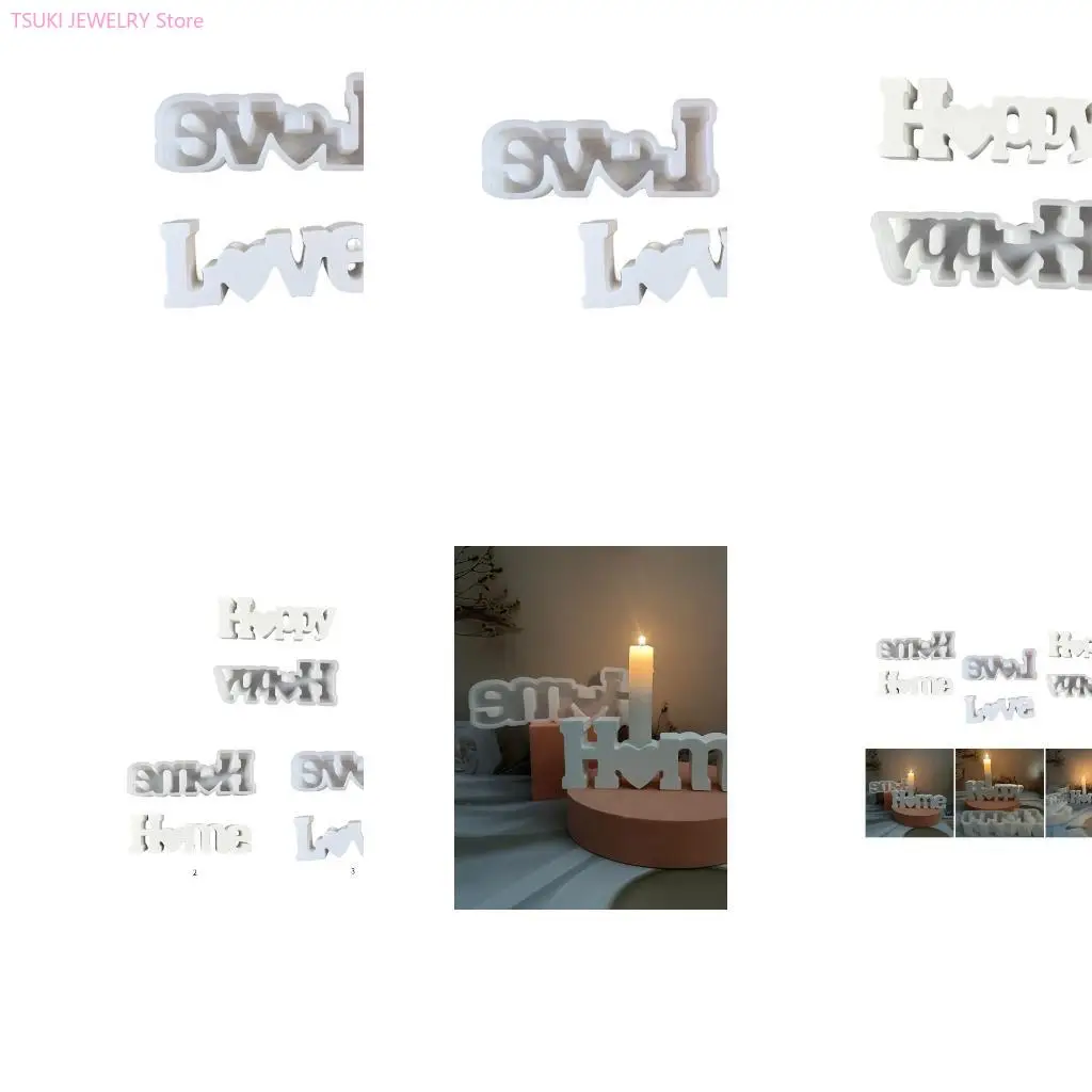 

62KE HOLDER LOSE LOVE CANDLESTICKS Эпоксидные литые силиконовые формы для вечеринки для вечеринки