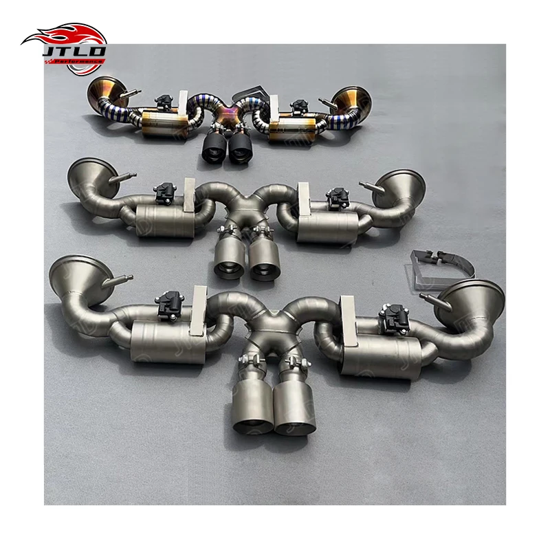 JTLD for 2023 Porsche 992 GT3RS Performance Exhaust System OPF High Flow Stainless Steel/Titanium Race Upgrade -Back 1 Year
