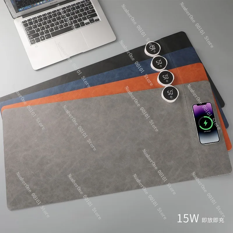 Wireless Charging Mouse Pad Large Size Office Desk Mat Heated Mouse Pad Extended Gaming Mouse Pad Desktop Computer Accessories
