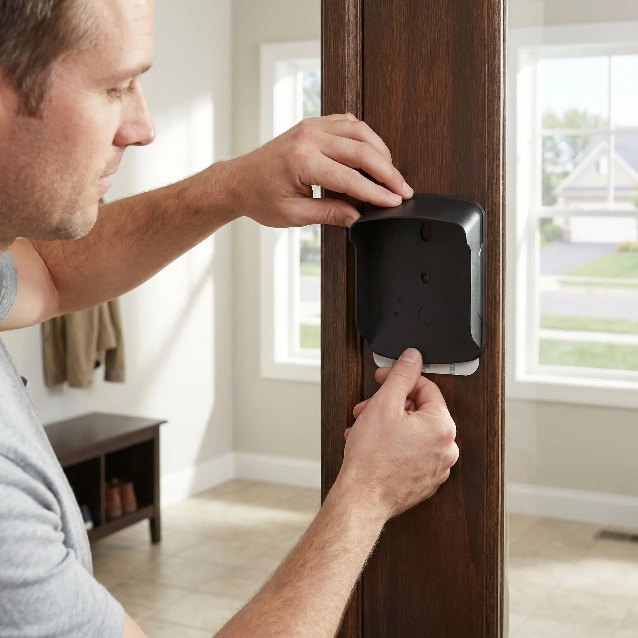 

Weatherproof Doorbell Cover Plastic Splashproof Protector for Attendance Machine Keypad Controller Video Doorbell Outdoor