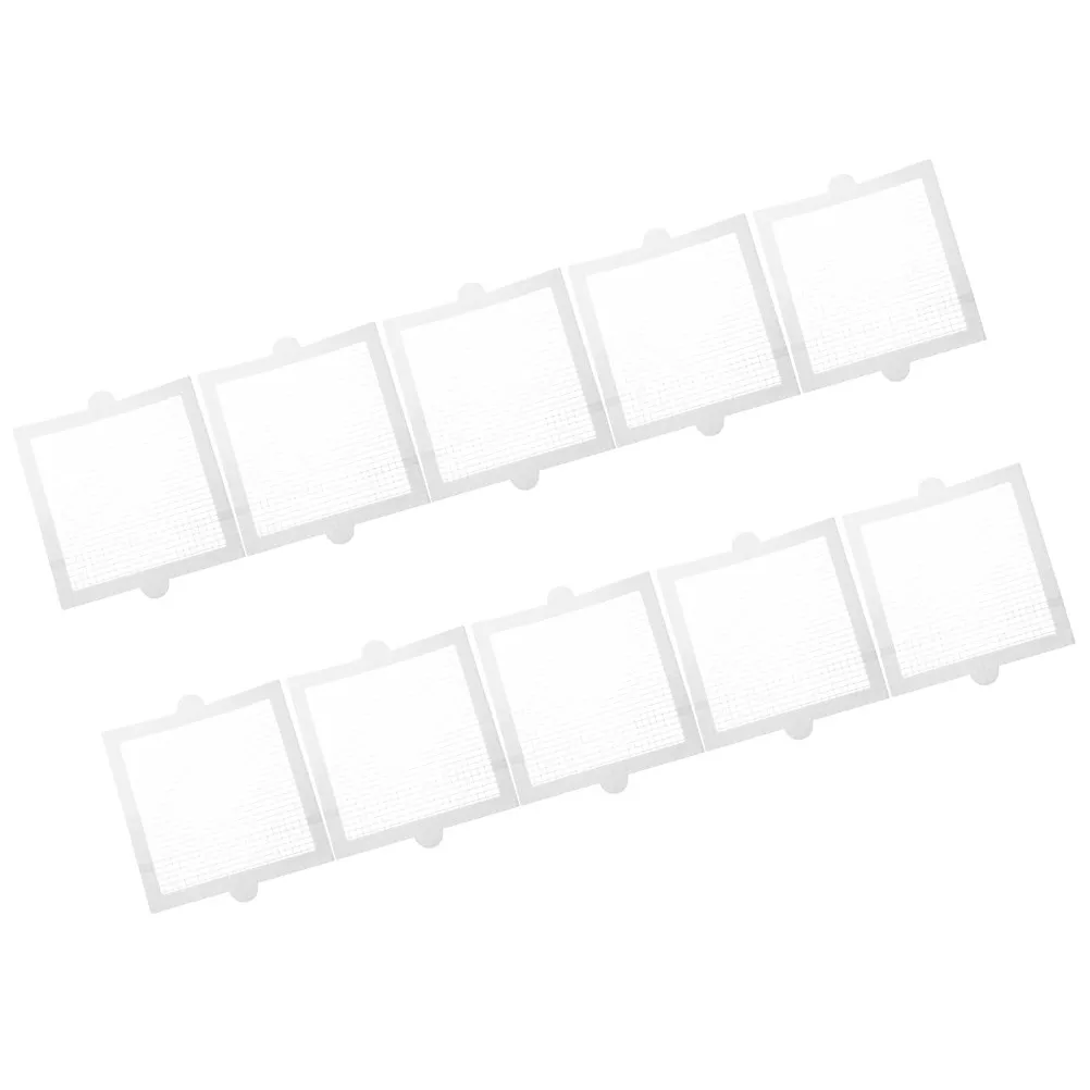 10Pcs Self-Adhesive Drain Filter Sticker Quick Mesh Hair Residue Stopper for Bathroom Shower Stall Laundry Washbasin