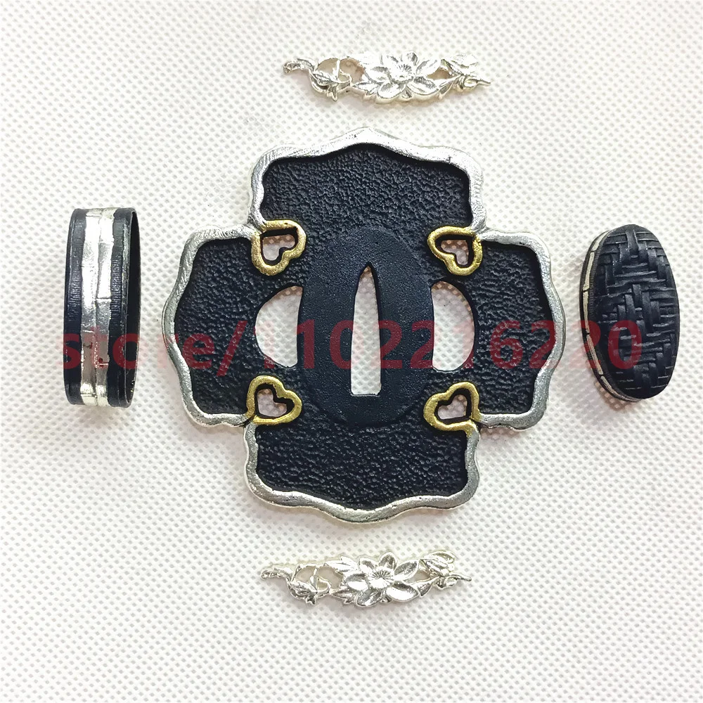 

High Quality Brass Tsuba Handguard Guard Fuchi Kashira Menuki For Japanese Real Japan Samurai Katana Sword Fitting New