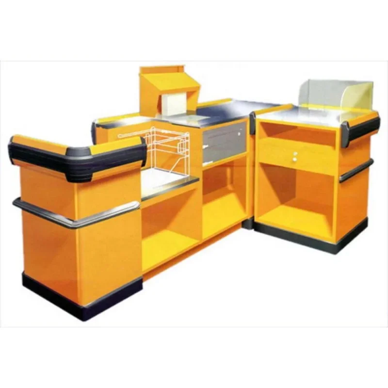 custom.Top Design Cash Register Desk Checkout Counter Bancone Cassa Market Counter Cash Counter Top