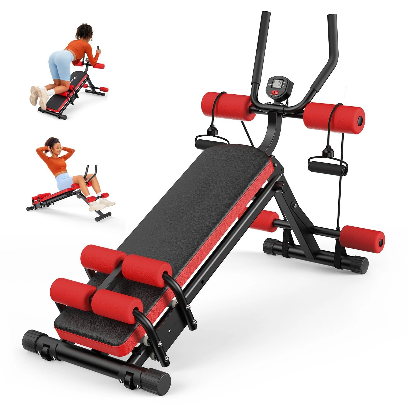 Ab Machine, Adjustable Ab Trainer Machine, AB Workout Equipment