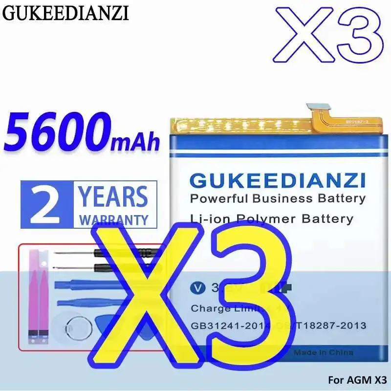 

Долговечный аккумулятор мобильного телефона 5600 мАч для Agm X3