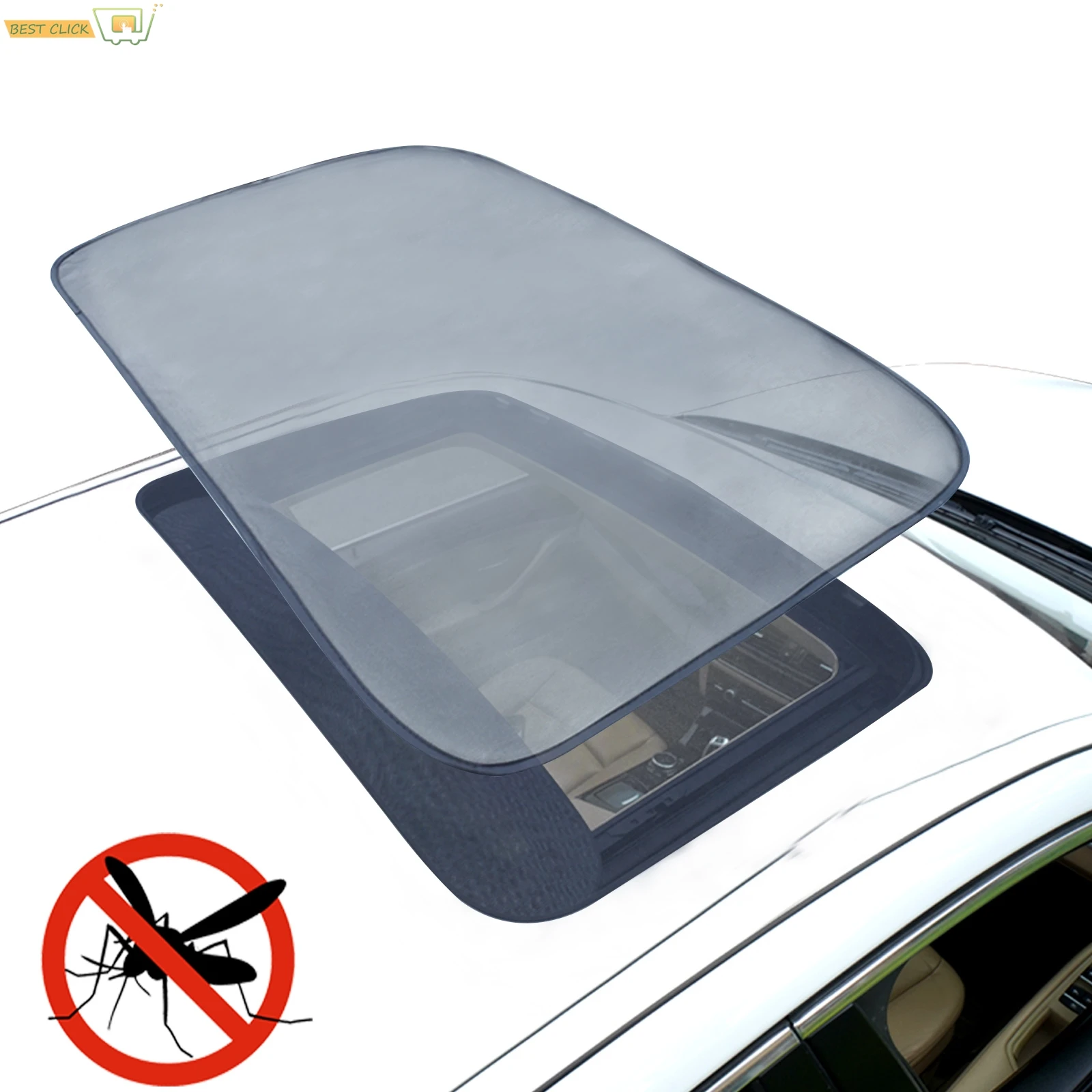 Tetto apribile magnetico tetto apribile parasole rete tetto auto tende da sole copertura campeggio tenuto gli insetti fuori schermo viaggi Anti-zanzara tenda SUV