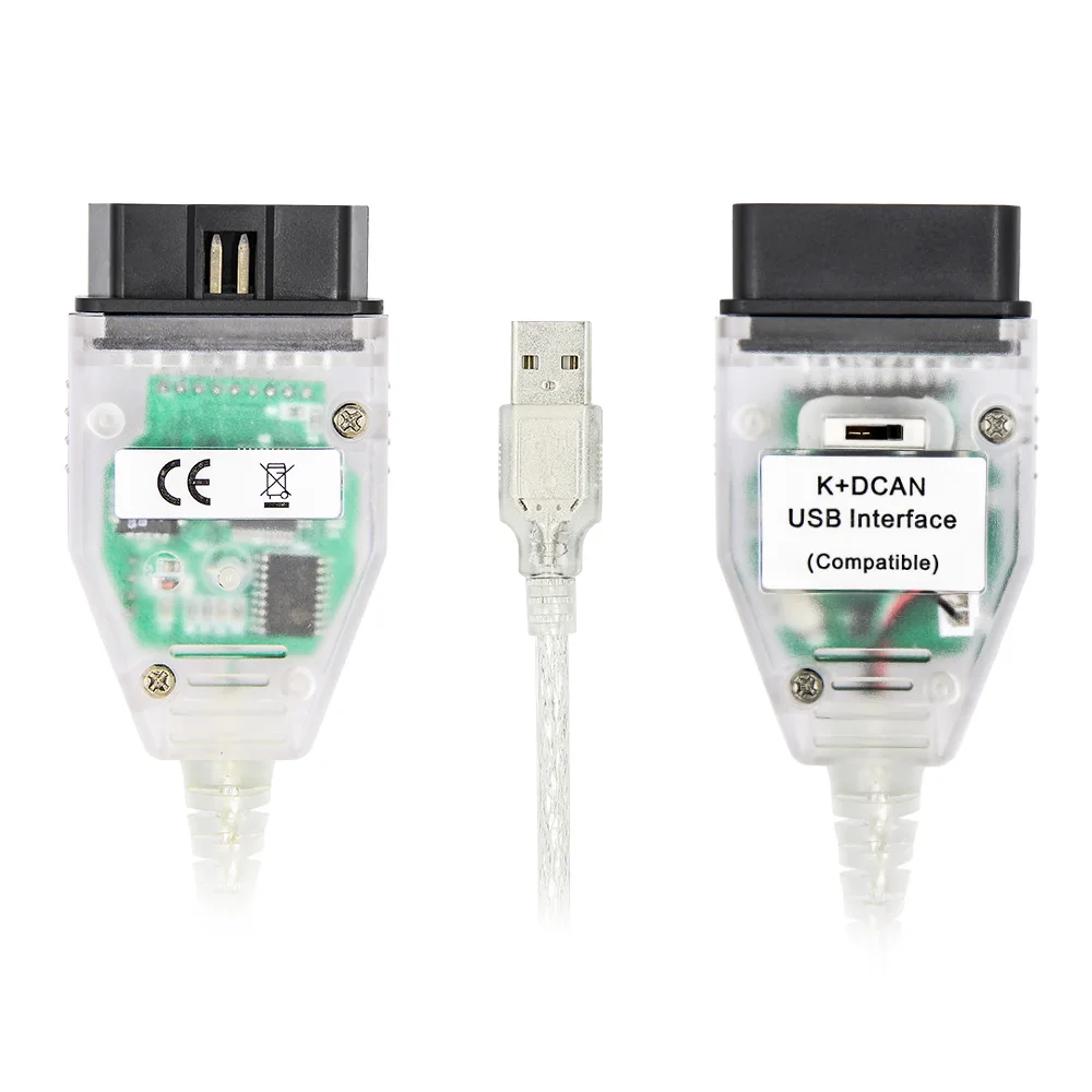 Cable K+DCAN FTDI FT232RL 9241A With Switch K DCAN OBD2 Interface OBDII Car Diagnostic Auto Tools K-line K Line