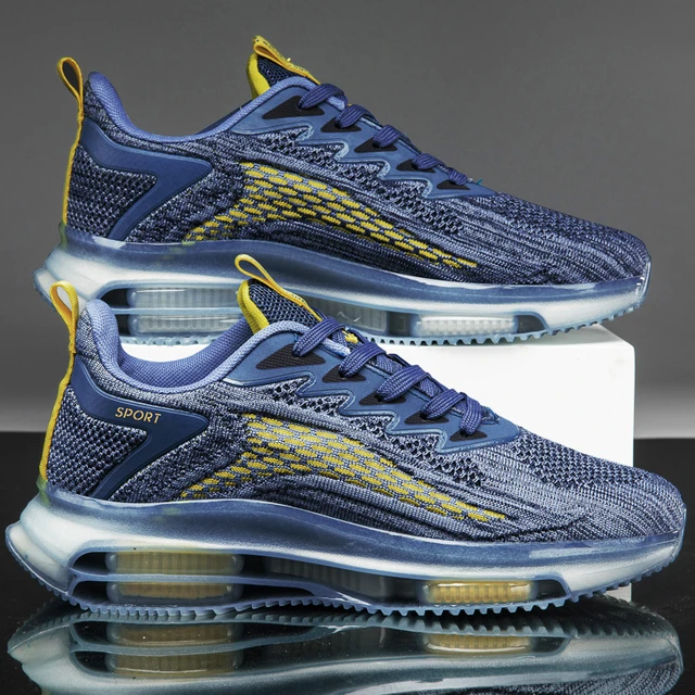New Brand Men s Sports Shoes Double Air Cushion Running Shoes Mesh Breathable Casual Shoes Outdoor Non slip Basketball Shoes AliExpress