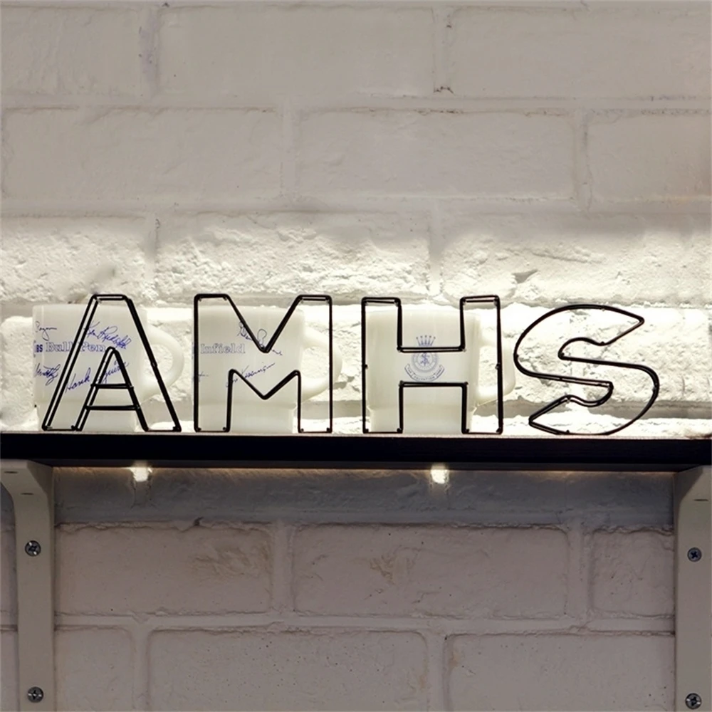 الحديد الحرف اليدوية رسالة سوداء مات لتقوم بها بنفسك مزيج a b c d e 26 الحروف الهجائية النمط الصناعي ستيريو الإنجليزية رسائل سلك جدار ديكور