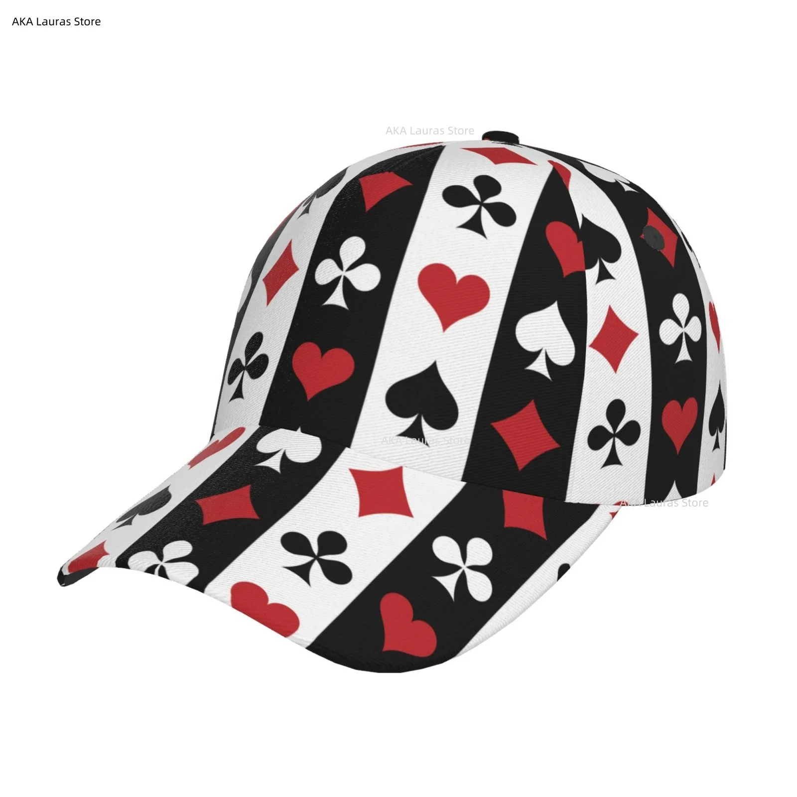 

Alice in Wonderland Poker Red & Black Baseball Hat Unisex Outdoor Sport Cap Hip Hop Golf Visor Street Style Men Women