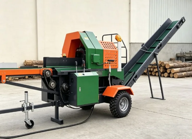 High Quality Wood Splitter Trailer: Portable 25-Ton Firewood Processing Solution for Easy Transportation and Use