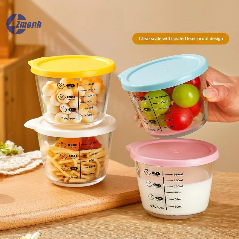 New！1PCS Microwave Safe Glass Sealed Food Storage Jar With Airtight Lids For Pickle Fruit Vegetable