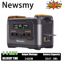 Newsmy S2400 Portable Power Station 2400W Solar Generator 2047.5Wh LiFePO4 Battery Home Backup Outdoor Camping Mobile power