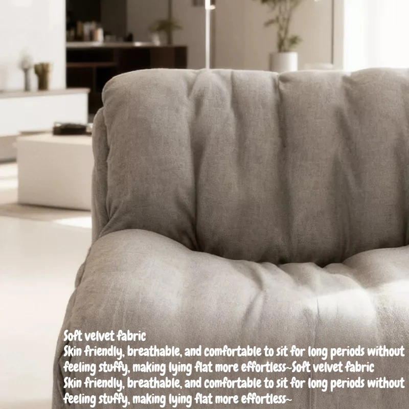 Nordic Modern Compressed Lazy Sofa Living Room Tatami Sofa Chair Home Bedroom Balcony Single Chaise Lounge Hotel Couch Furniture