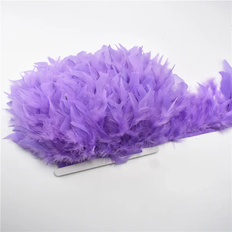 2 Meter/Los Truthahnfeder-Borte, Fransenband 5-6" Marabou-Truthahnfeder-Borte für Röcke, Kleider, Hochzeitsdekoration und Accessoires – Detail 12
