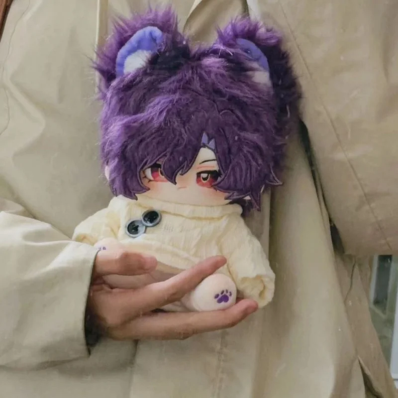 

Anime Dr. Ratio Honkai: Star Rail 20cm Nude Doll Plush Toys Soft Stuffed Plushie Can Change Clothes