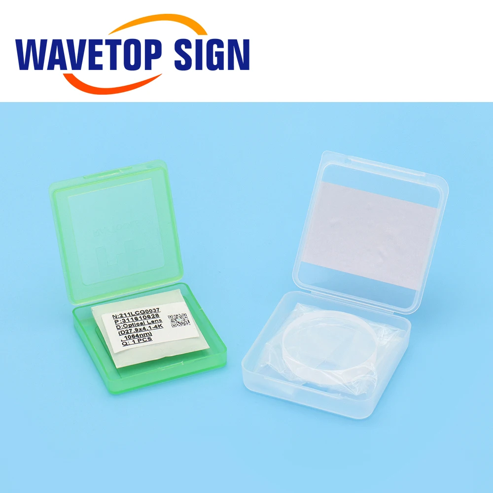 Imagem -04 - Wavetopsign-janelas de Proteção a Laser Lente de Fibra Óptica para Raytools Cabeça de Corte Precitec 20x2 30x5 37x7 1064nm 10 Pcs